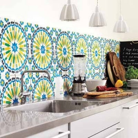 bright kitchen tile backsplash ideas