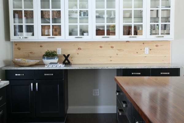 wood kitchen tile backsplash