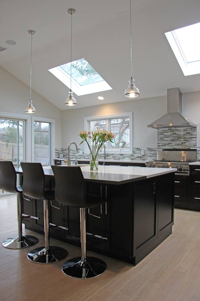 Industrial Contemporary Kitchen with Beautiful Dark Wood Detail