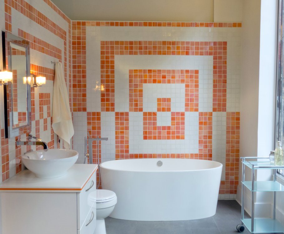 Beautiful Stylish Chic Mosaic Bathroom