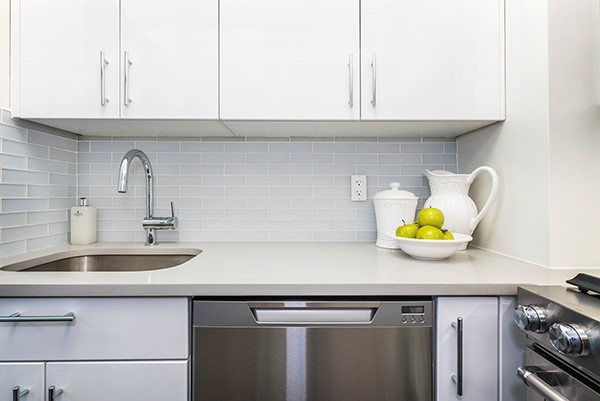 white smart kitchen