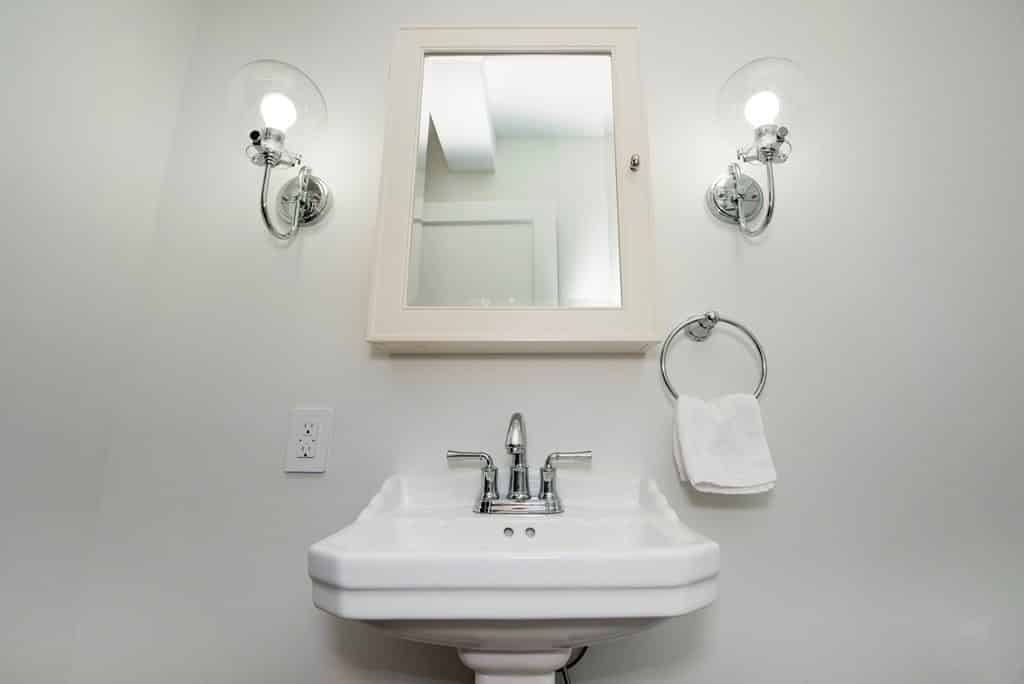 white bathroom