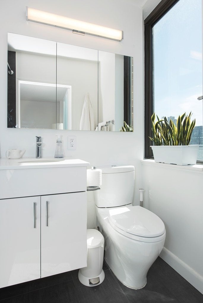 island type bathroom