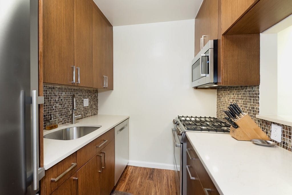 kitchen cabinet with wooden doors