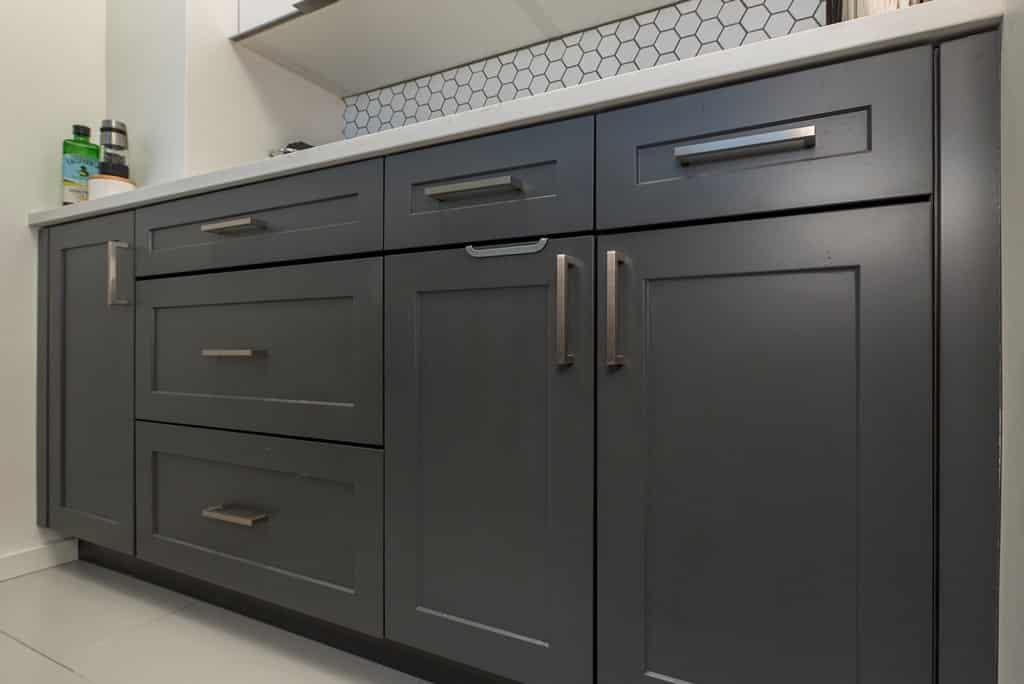 kitchen with shaker style cabinets