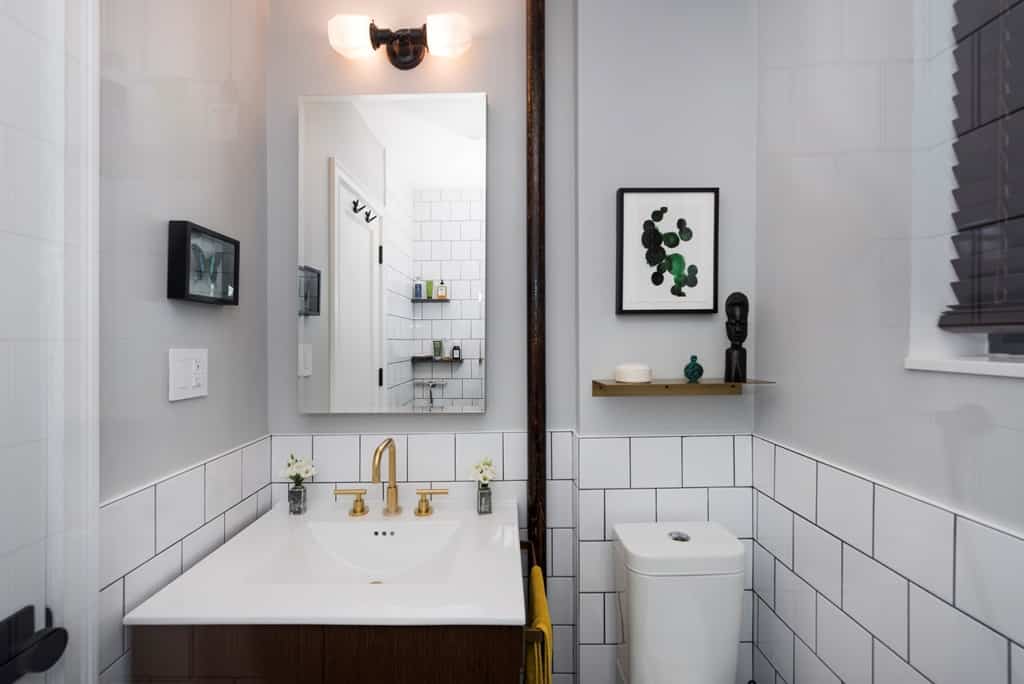 bathroom with bright elements