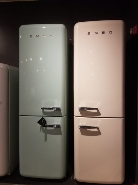 colorful fridges