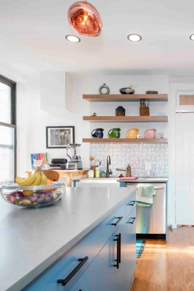 kitchen with brighter elements