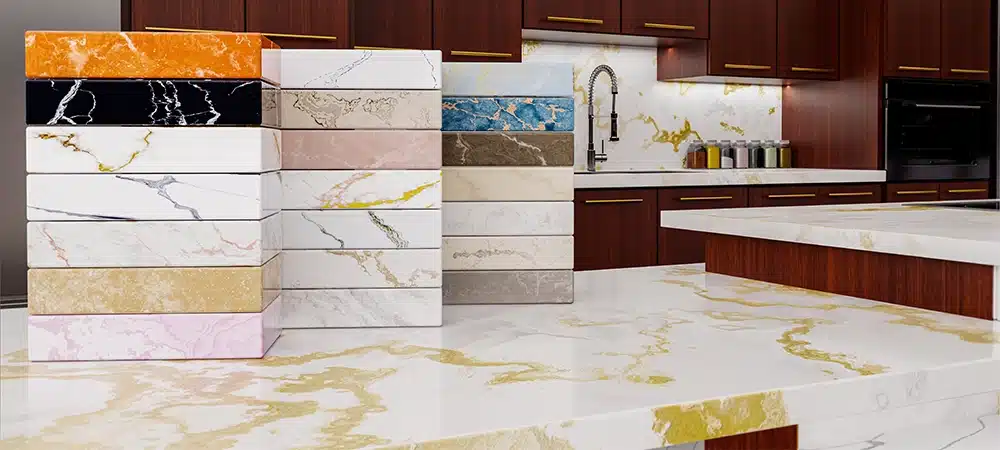 compare marble vs granite vs quartz countertops