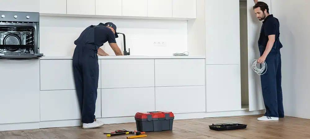 electrician and plumber for kitchen remodel