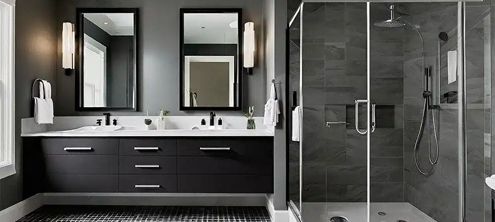 walk in shower bathroom