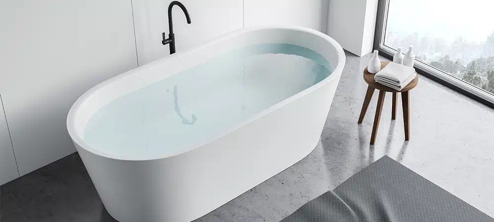 white bathtub