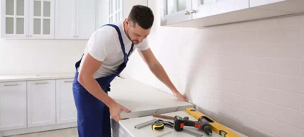 labor working on kitchen renovation