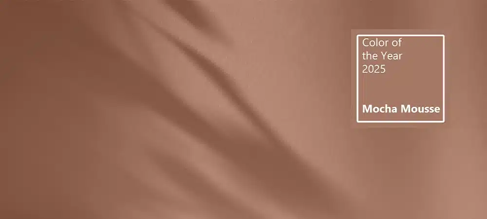 trendy color of the year 2025 mocha mousse