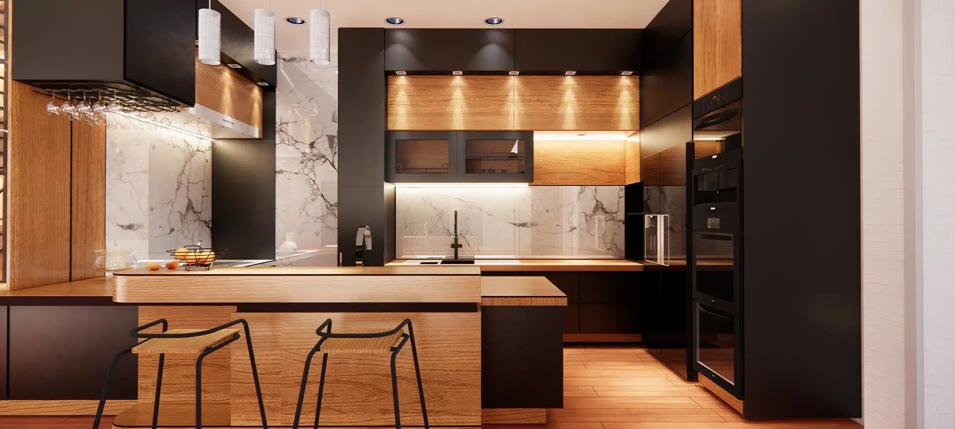 Neutral Color Palette: Classic kitchens often use neutral colors such as whites, creams, beige, and soft pastels, creating a calm and inviting atmosphere.