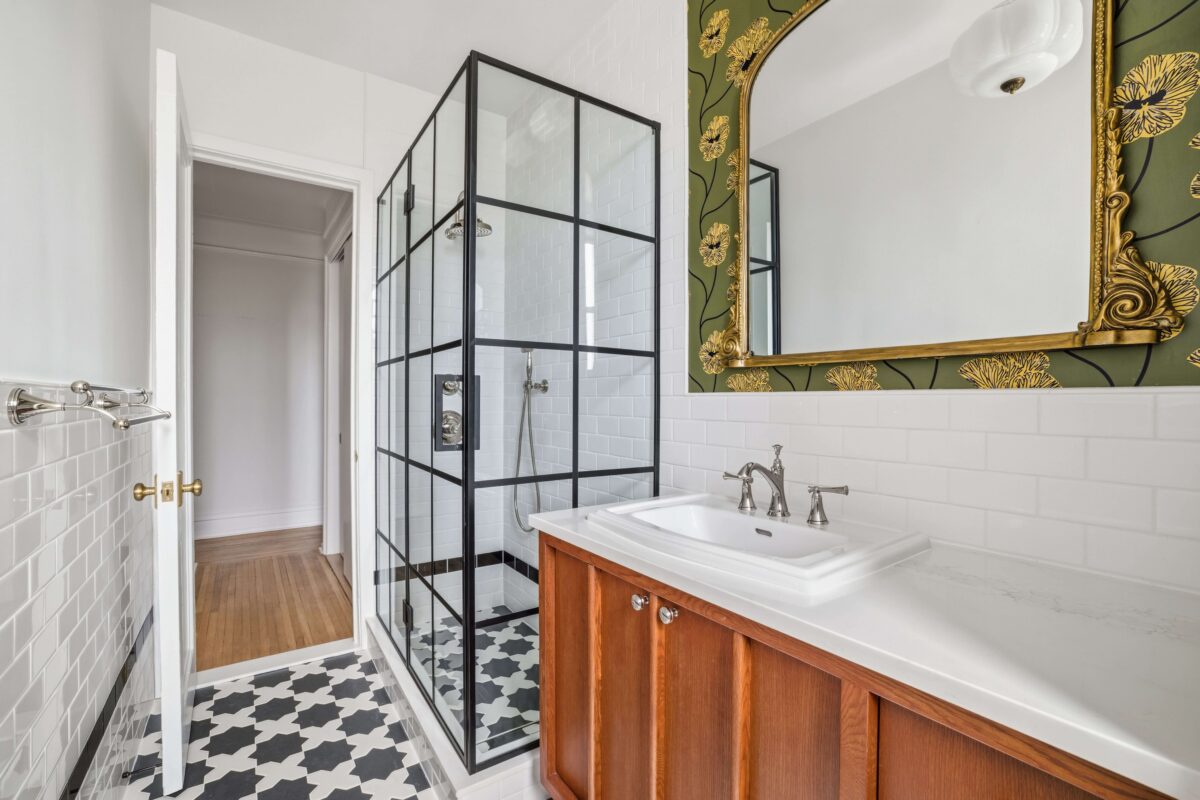 Renovated bathroom at 789 West End Avenue